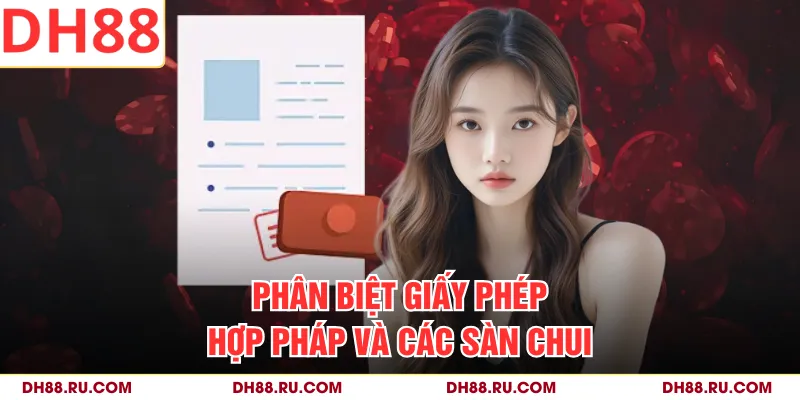 Phân biệt giấy phép hợp pháp và các sàn chui